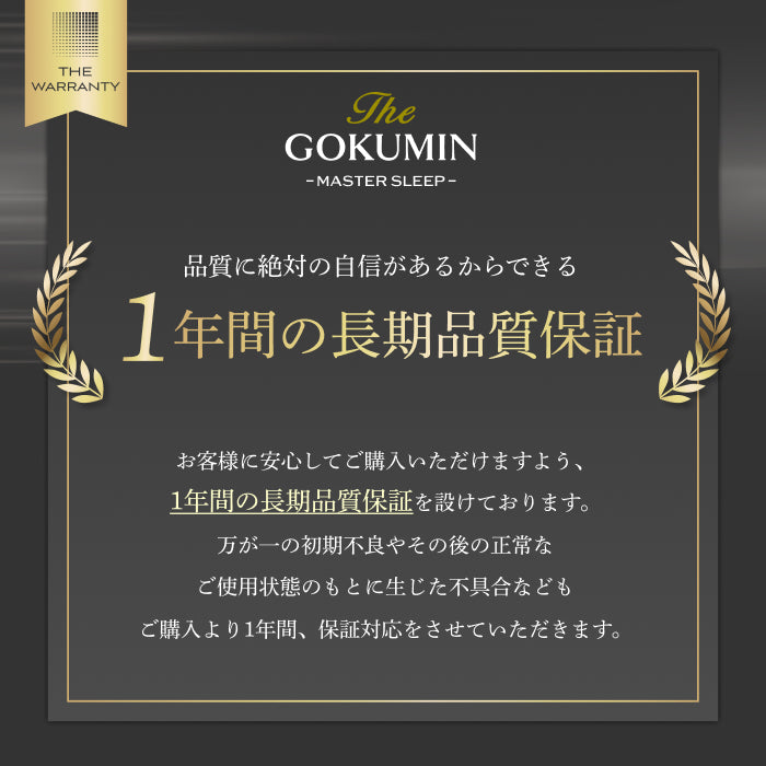 超高反発×高密度300N】GOKUMIN マンモスリープマットレス ストレート